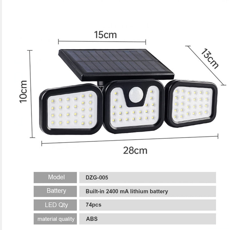 Waterproof Solar Flood Outdoor Light 