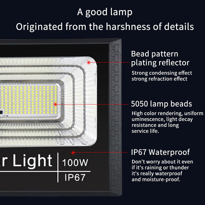Waterproof Solar Flood Outdoor Light 