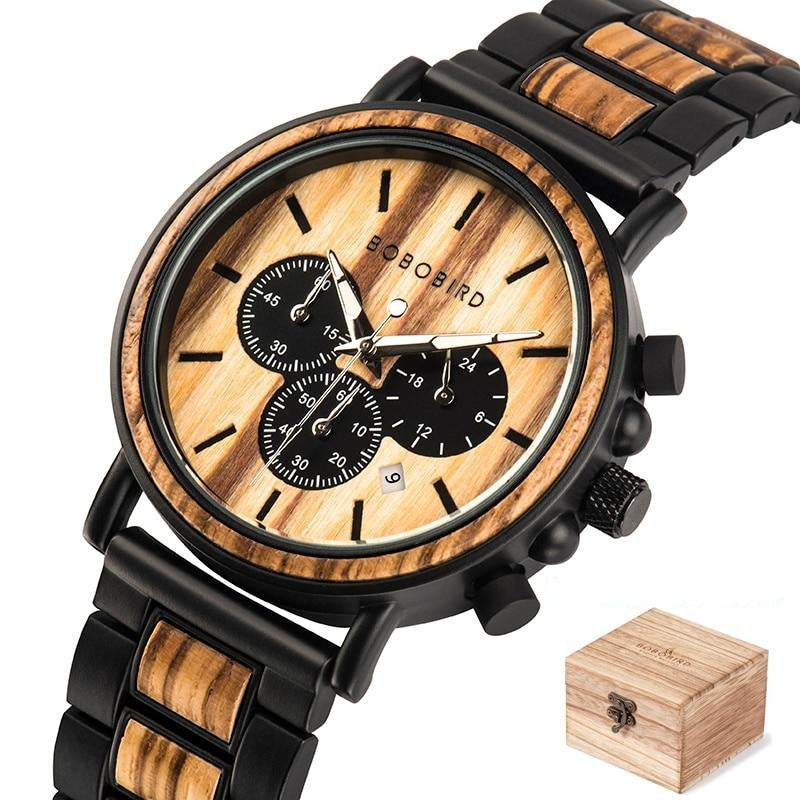 Luxe Houten Herenhorloge