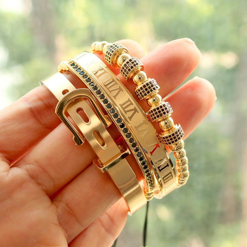 Titanium Bracelet Set
