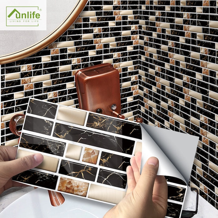 Waterproof 3D Tile Stickers (9 pieces) 