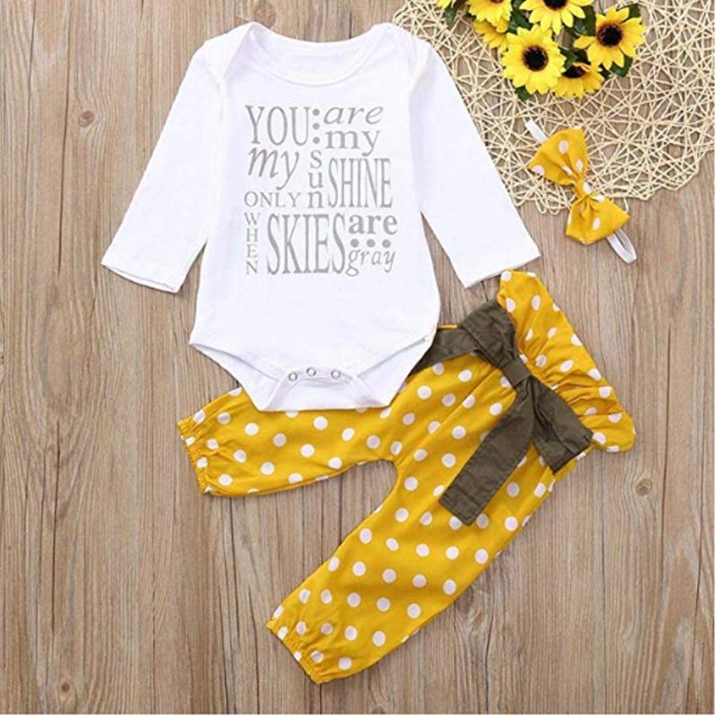 You Are My Sunshine Baby Romper Set