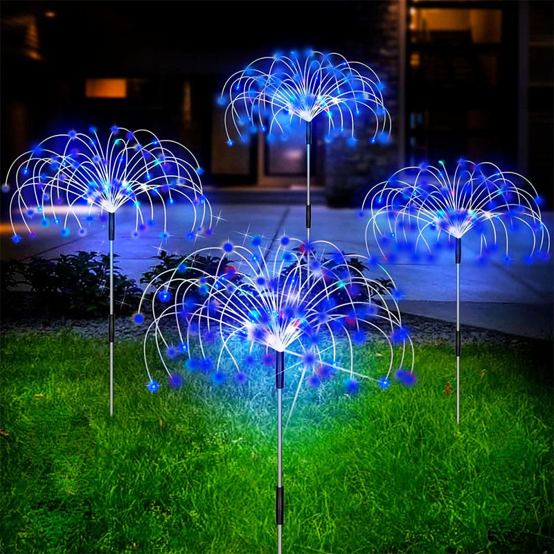 Waterproof Solar Garden Fireworks Lamp
