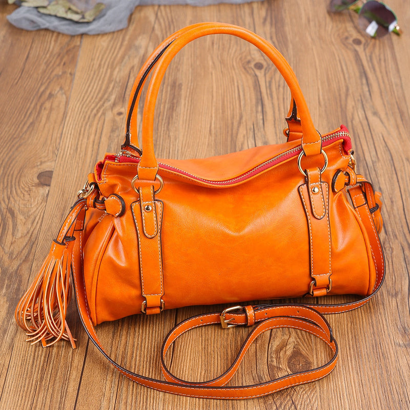 Soft leather women's bag