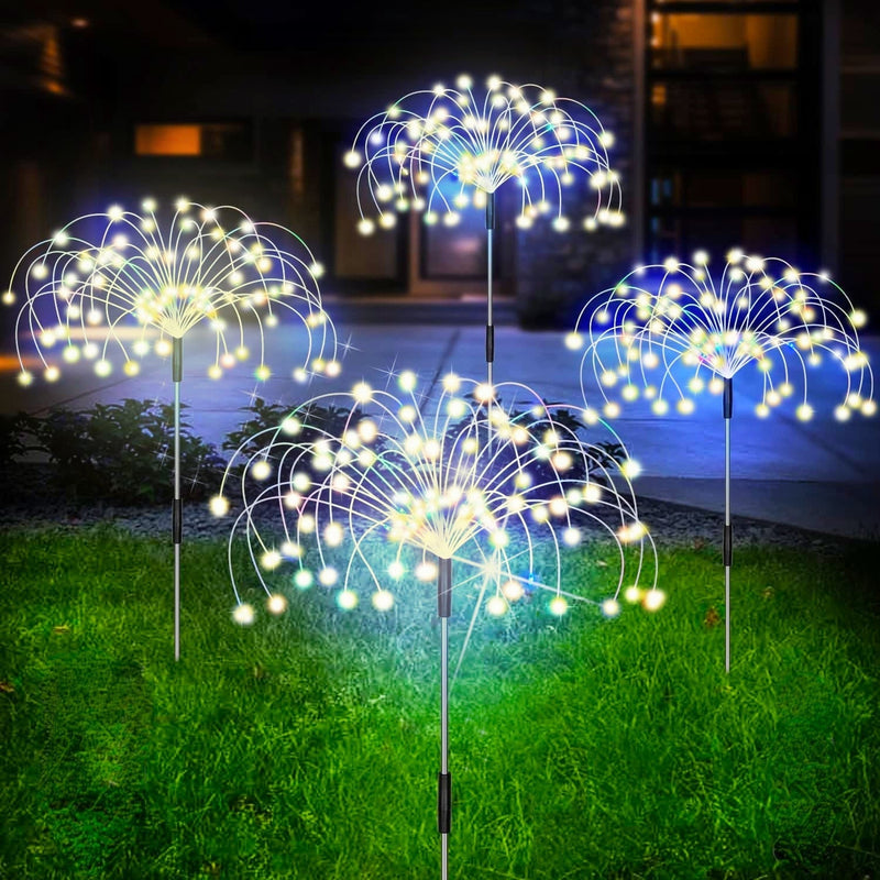 Waterproof Solar Garden Fireworks Lamp