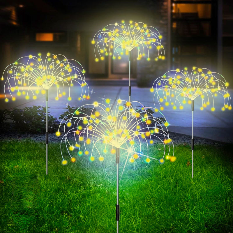 Waterproof Solar Garden Fireworks Lamp