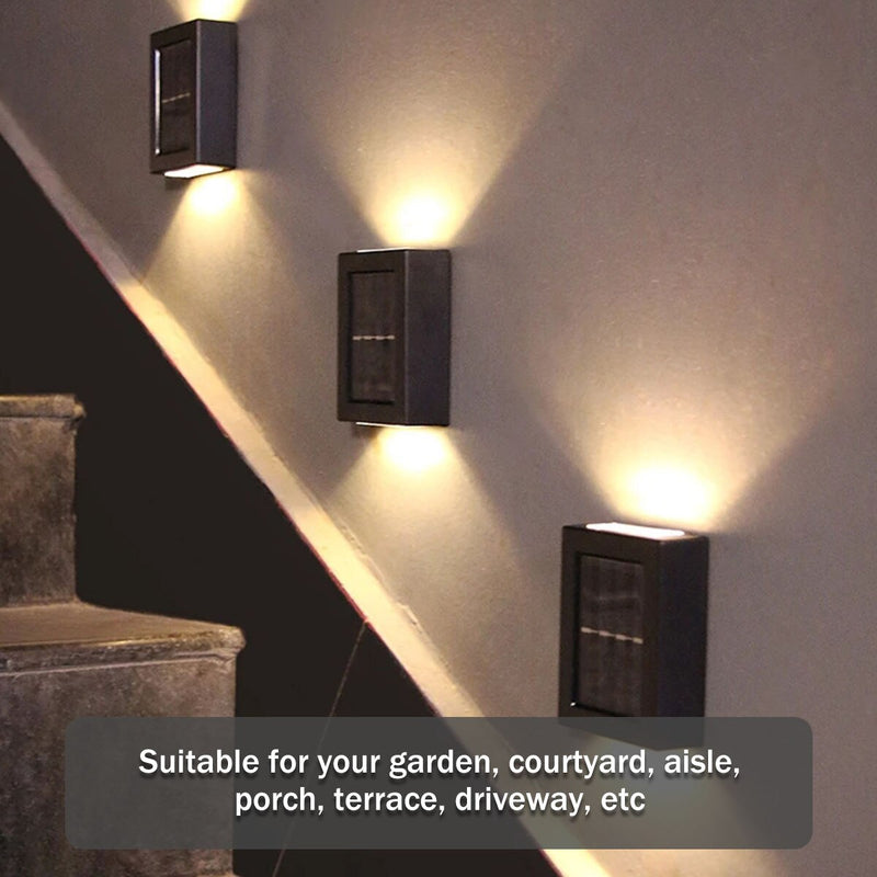 Solar Powered Outdoor Patio Wall Light