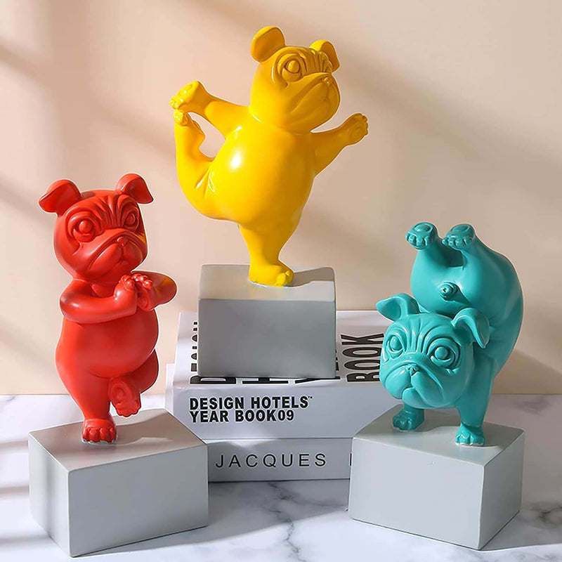 Yoga Bulldog Statue