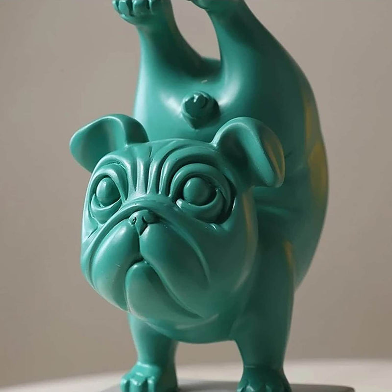 Yoga Bulldog Statue