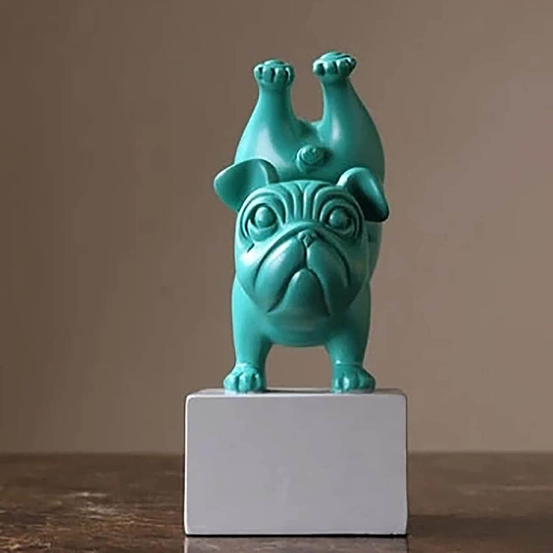Yoga Bulldog Statue