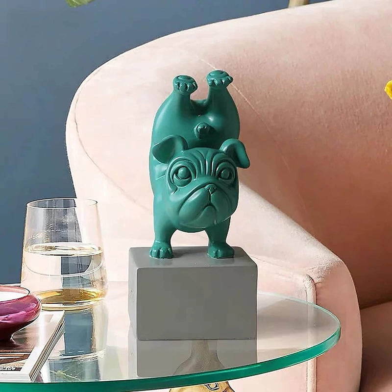 Yoga Bulldog Statue