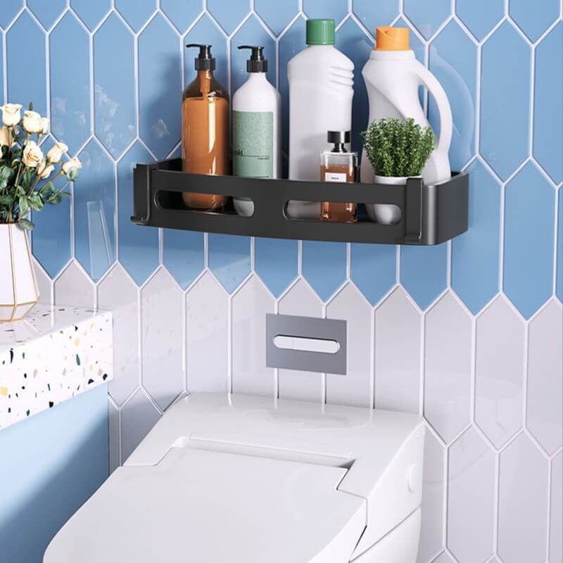 Silver shower basket