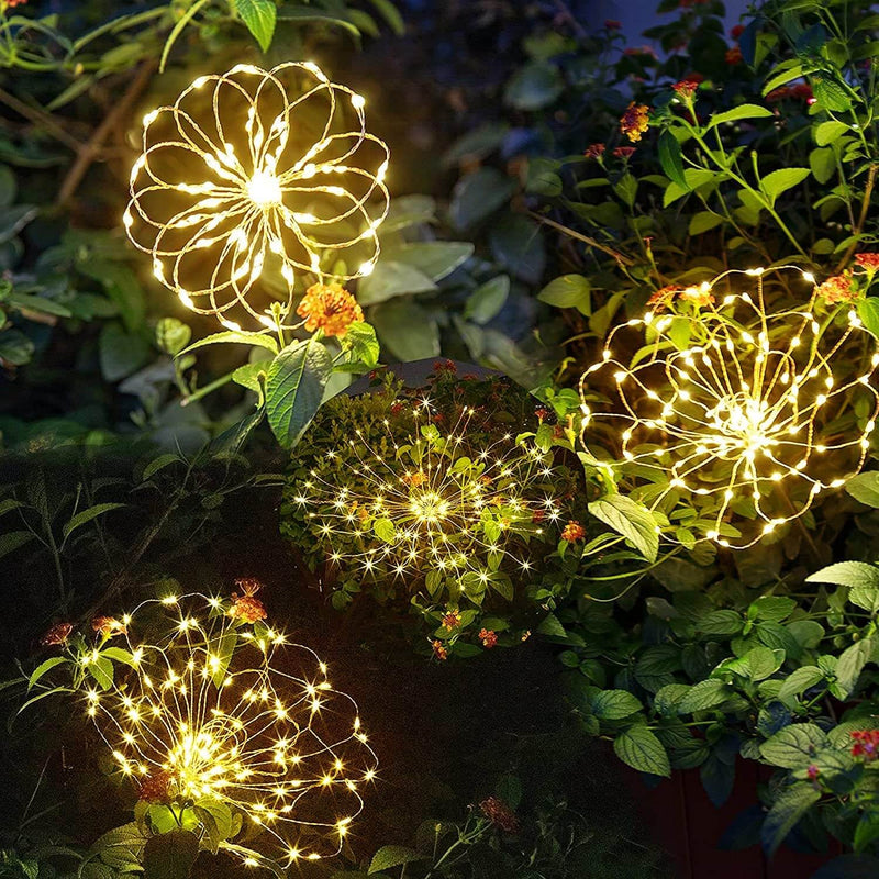 Waterproof Solar Garden Fireworks Lamp