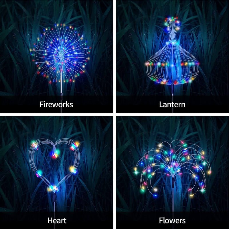 Waterproof Solar Garden Fireworks Lamp