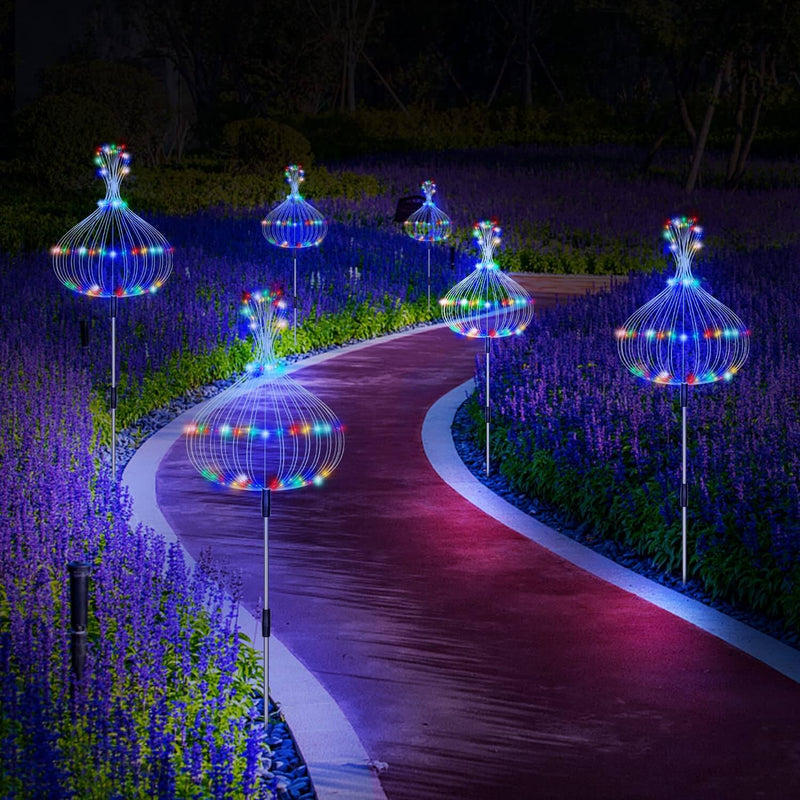 Waterproof Solar Garden Fireworks Lamp