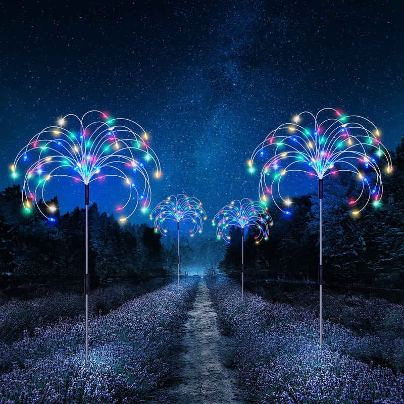 Waterproof Solar Garden Fireworks Lamp