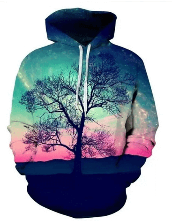 Realistische 3D Gedrukte Modieuze Hoodies