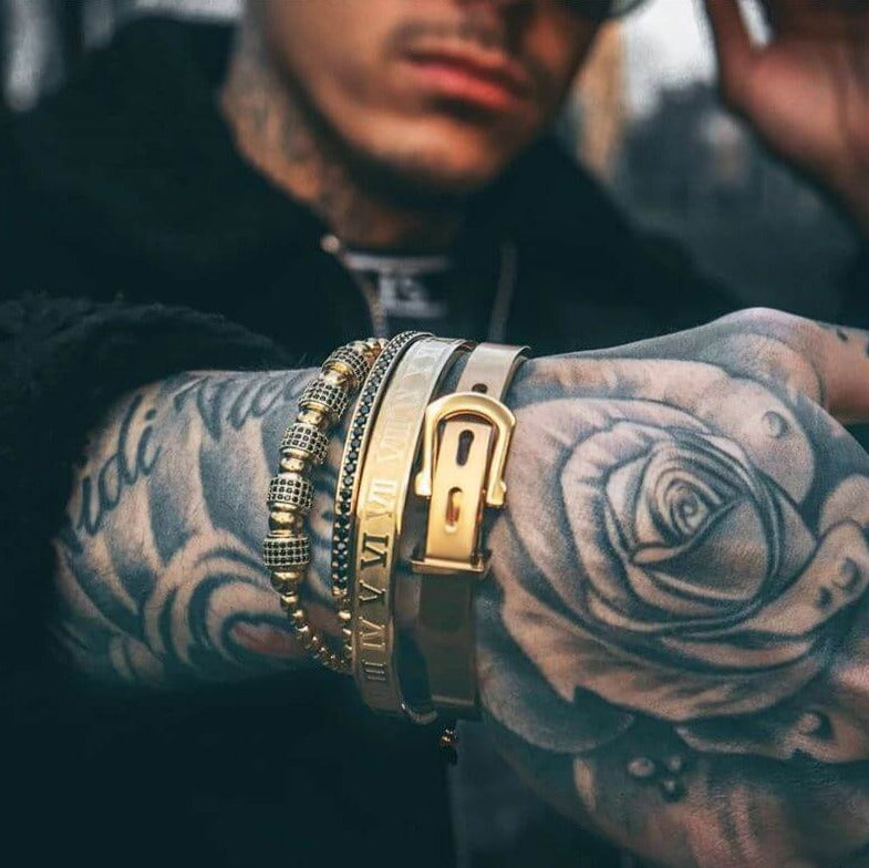Titanium Bracelet Set
