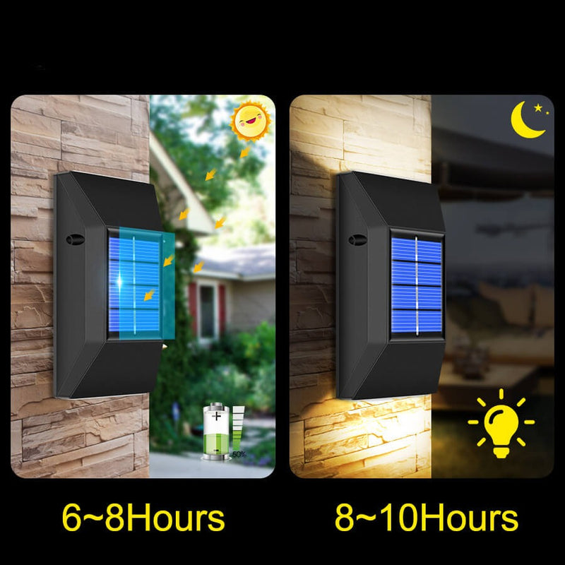 Solar Powered Outdoor Patio Wall Light