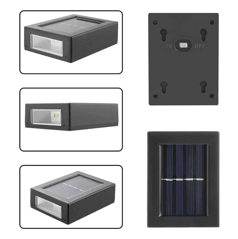 Solar Powered Outdoor Patio Wall Light