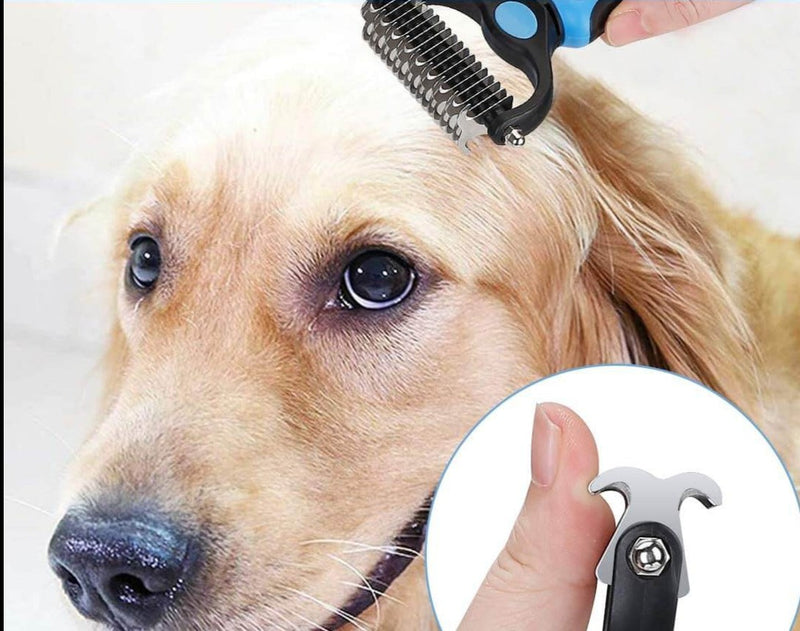 Dubbelzijdige Pet Grooming Borstel