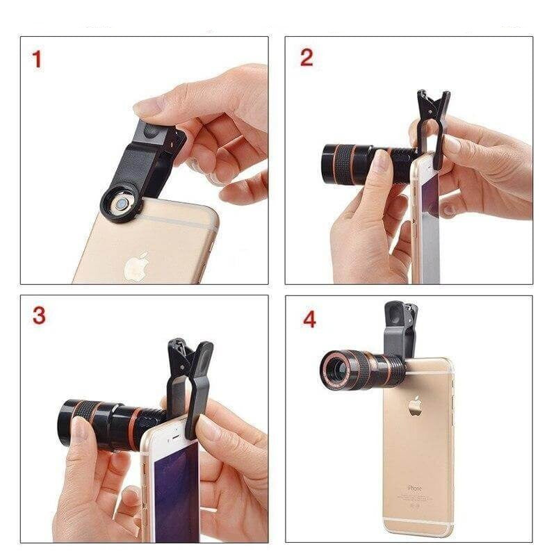 12X Zoom Telescoop Camera Lens voor Smartphone