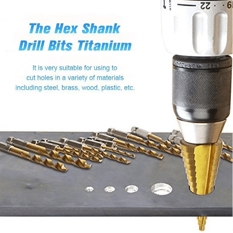 Titanium Coated Drill Bit Set