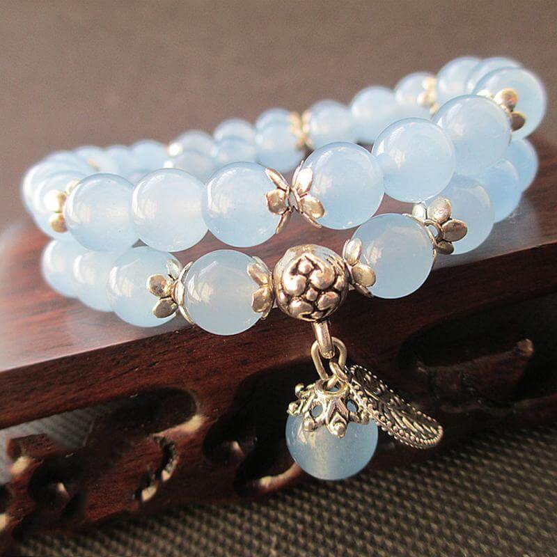 Tibetan Blue Fluorite Beaded Bracelet