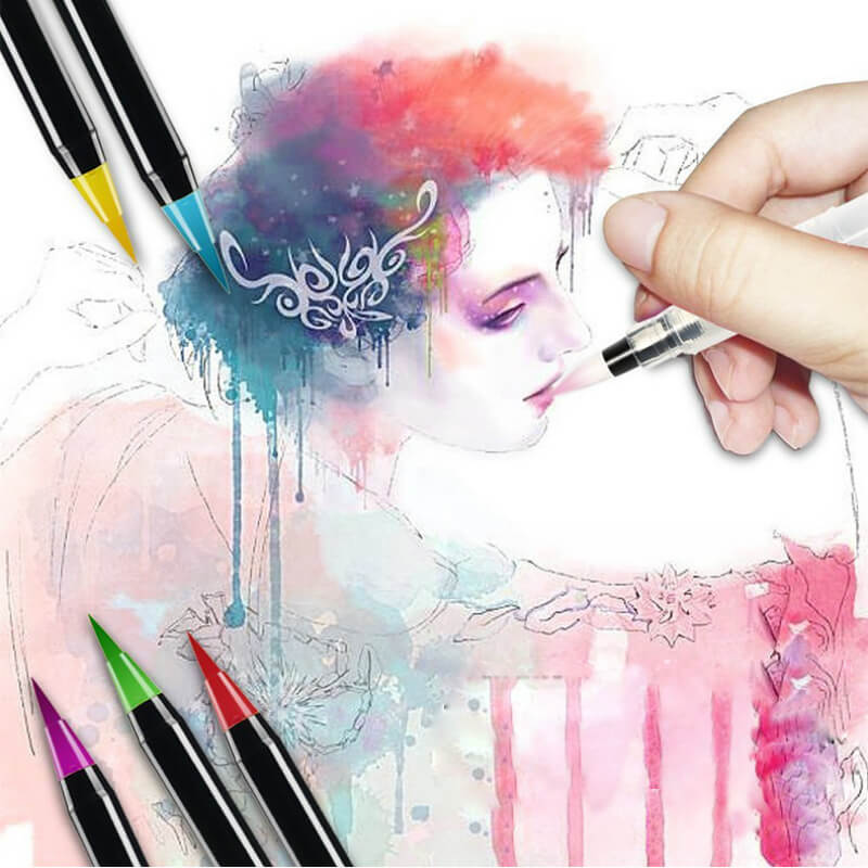 Watercolor Brush Pens (20-piece set) 