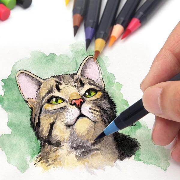 Watercolor Brush Pens (20-piece set) 
