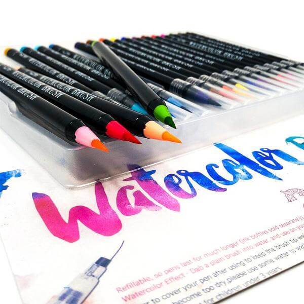 Watercolor Brush Pens (20-piece set) 