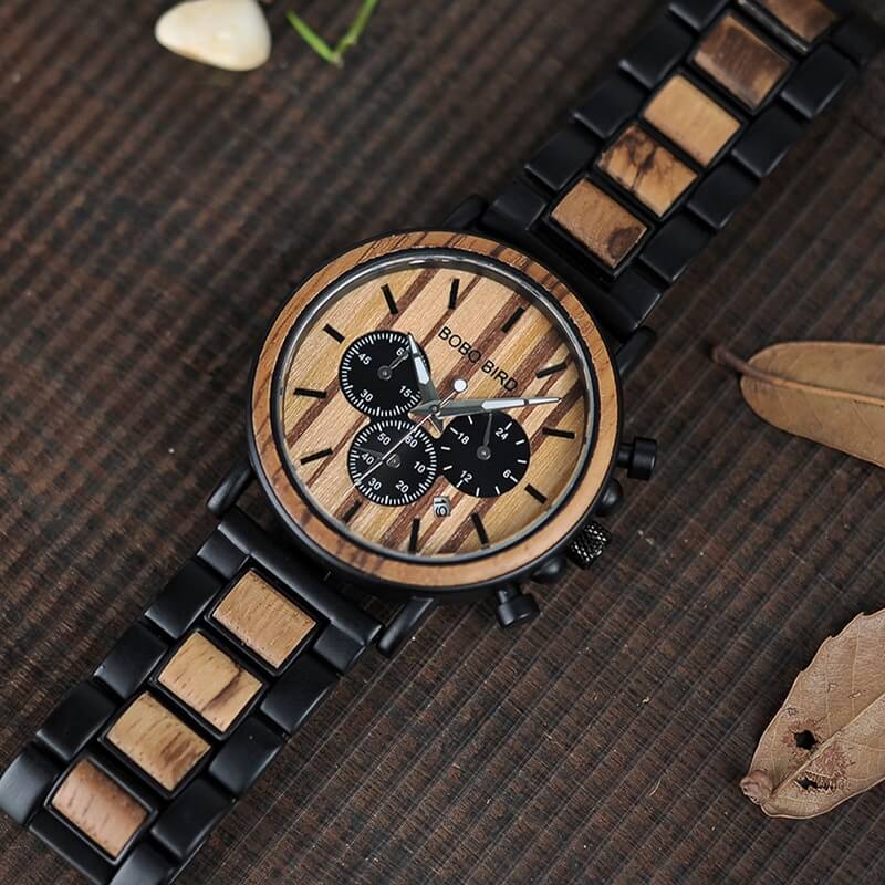 Luxe Houten Herenhorloge