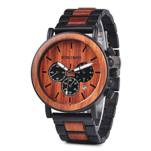 Luxe Houten Herenhorloge